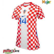 Camiseta Croacia Ivan Perisic #14 Primera Equipación para mujer Mundial 2026 manga corta
